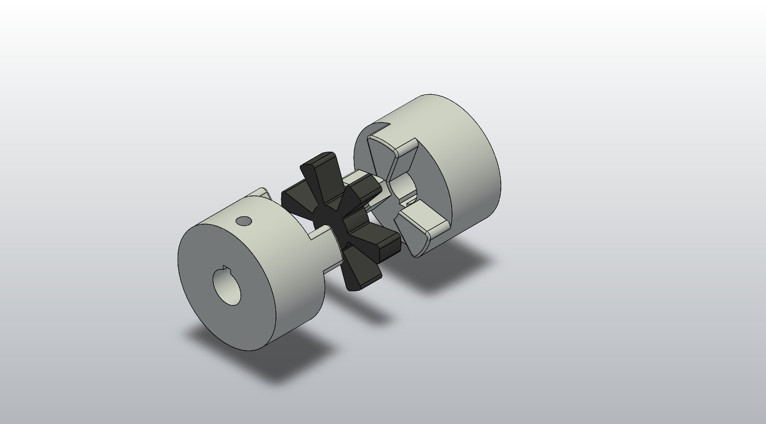 Shaft coupling CAD render